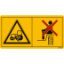 Maschinenschild Das Mitfahren von Personen ist nur zulässig, wenn ein Beifahrersitz vorhanden ist und die Sicht des Fahrers nicht beeinträchtigt wird Maschinenschild Das Mitfahren von Personen ist nur zulässig, wenn ein Beifahrersitz vorhanden ist und die Sicht des Fahrers nicht beeinträchtigt wird