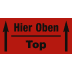 Transportetikett Hier Oben - Top Transportetikett Hier Oben - Top
