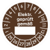 Prüfplaketten - Elektr. geprüft gemäß ___ Prüfplaketten - Elektr. geprüft gemäß ___
