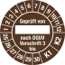 Prüfplaketten - Geprüft von ___ nach DGUV Vorschrift 3 bis K1/K2 Prüfplaketten - Geprüft von ___ nach DGUV Vorschrift 3 bis K1/K2