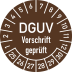 Prüfplaketten - DGUV Vorschrift geprüft Prüfplaketten - DGUV Vorschrift geprüft