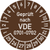 Prüfplaketten Geprüft nach VDE 0701-0702 Prüfplaketten Geprüft nach VDE 0701-0702