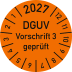 Prüfplaketten DGUV Vorschrift 3 geprüft Prüfplaketten DGUV Vorschrift 3 geprüft