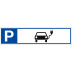 Parkplatzreservierer mit Symbol 'E-Auto' Parkplatzreservierer mit Symbol 'E-Auto'