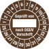 Prüfplaketten - Geprüft von ___ nach DGUV Vorschrift Prüfplaketten - Geprüft von ___ nach DGUV Vorschrift