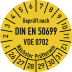 Prüfplakette - Geprüft nach DIN EN 50699 VDE 0702, Nächster Prüftermin-30174-bu0a43-1765188754947