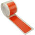 Rolle mit orangen Bodenmarkierungsstreifen auf weißer Montagefolie