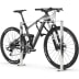 Anlehnbügel Fahrrad 9600 aus Metall mit Mountainbike gesichert