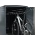 Fahrradgarage BikeBox 1 G mit Münzpfandschloss und Mountainbike im Inneren