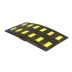 Fahrbahnschwelle SAFE RIDE schwarz mit gelben Markierungen, Tragkraft 40 Tonnen