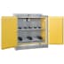 Halbhoher Lagerschrank mit gelben Türen zur passiven Lagerung von Lithium-Ionen-Akkus, Modell Basic / Charge EI 90