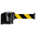 Morion Wand-Gurtkassette in schwarz mit gelb-schwarzem Absperrband