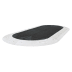 Fahrbahnschwelle Berliner Kissen GAMMA oval in schwarz und weiß als Komplett-Set