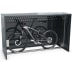 Fahrradgarage BikeBox 1 G aus Metall mit Zahlencode-Schloss und Mountainbike innen
