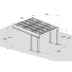 Technische Zeichnung Carport SolarCover mit Maßen 6083 mm x 5265 mm x 3290 mm