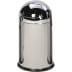 Abfallsammler 40 Liter aus Edelstahl mit rundem Design und Klappdeckel