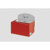 Roter Wandascher WH 13 mit grauem Schild und Zigarettensymbol