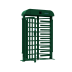 Grünes Schake VECTOR V-Turnstile-Compact-Fix Drehkreuz mit Gitter und Dreharmen