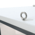 Mobiles Raumsystem MultiRoom Indoor Basic 15 mit weißer Oberfläche und Metallöse