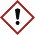 GHS-Symbol Gesundheitsgefahr mit Ausrufezeichen in rotem Rautensymbol