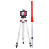 NESTLE PULSAR H Rotationslaser Set mit Stativ und Messlatte in rot und silber