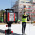 NESTLE PULSAR HV-R Multifunktionslaser auf Baustelle mit Bauarbeiter im Hintergrund