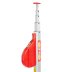 NESTLE Teleskopmeter TELEFIX mit rotem Griff und ausziehbarem Messstab