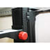 NESTLE Wandhalter NWM-802, 2-teilig mit rotem Einstellknopf und schwarzem Halter