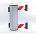Wandgurtkassette Beltrac Wall Mount XXL Double mit zwei ausziehbaren rot-weißen Sicherheitsgurten