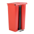 Roter Tret-Mülleimer Step-On Classic Container von Rubbermaid mit 87 Liter Fassungsvermögen