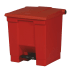 Roter Tret-Mülleimer Step-On Classic Container von Rubbermaid mit 30 Liter Fassungsvermögen