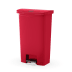 Roter Tret-Mülleimer Slim Jim Step-On Container Front Step von Rubbermaid mit 68 bis 90 Liter Fassungsvermögen