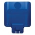 Blaue Hinweistafel für Recycling-Station Slim Jim Starter Set von Rubbermaid
