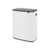 Soft-Touch Mülleimer Bo Touch Bin von Brabantia in Weiß mit schwarzem Deckel, 2x 30 Liter Fassungsvermögen