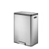 Tret-Mülleimer EcoCasa 2 Recycling EKO aus Edelstahl mit 2x 20 Liter Fassungsvermögen
