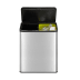 Abfalleimer Essential Touch Recycler EKO mit 2 Fächern und 2x 20 Liter Fassungsvermögen, Edelstahl mit schwarzem Deckel und grünem Innenbehälter