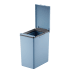 Blauer Touch-Abfalleimer Morandi EKO mit offenem Deckel, Inhalt 20 bis 40 Liter