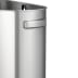 Halbrunder Abfalleimer Urban aus Edelstahl mit 80 Liter Fassungsvermögen und EKO Design