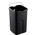 Schwarzer Abfalleimer Laguna Open Top EKO mit Metallgriff, Inhalt 9, 12 oder 35 Liter