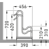 Technische Zeichnung Standparker 4052 XBR und 4054 XBR mit Maßen 456 mm Breite, 720 mm Höhe, 390 mm Tiefe