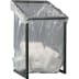 Abfallsammler für Säcke 1000 l mit anthrazit-eisenglimmer Rahmen und transparentem Müllsack, Maße 730 x 1230 mm
