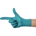 Hand mit blauem AMPRI Einweghandschuh SolidSafety ChemN Special aus Nitril, Größen L, XL oder XXL wählbar