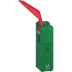 ASSA ABLOY Türwächter 7411-10 grün mit rotem Hebel, vorgerichtet für Halbzylinder, Basis, Nennspannung 9 V Batterie