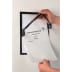 DURABLE Magnetrahmen DIN A4 mit einem Blatt Papier zur Grippeschutzimpfung 2015, gehalten von zwei Händen