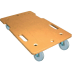 Transportroller aus Kunststoff mit 150 kg Tragkraft, Maße 600 x 350 mm, Ladehöhe 112 mm, mit vier Rollen