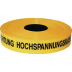 KELMAPLAST® Trassenwarnband gelb mit schwarzer Aufschrift Achtung Hochspannungskabel