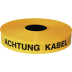 KELMAPLAST® Trassenwarnband gelb mit schwarzer Aufschrift Achtung Kabel