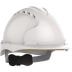 Weißer JSP Schutzhelm EVO3-Revolution mit 6-Punkt-Halterung
