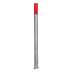 Herausnehmbarer Absperrpfosten PARAT A rot-weiss aus Stahl-19028-borlzz-1788948597047