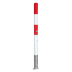 Herausnehmbarer Absperrpfosten PARAT A rot-weiss aus Stahl-19028-qcsddq-1788948597048